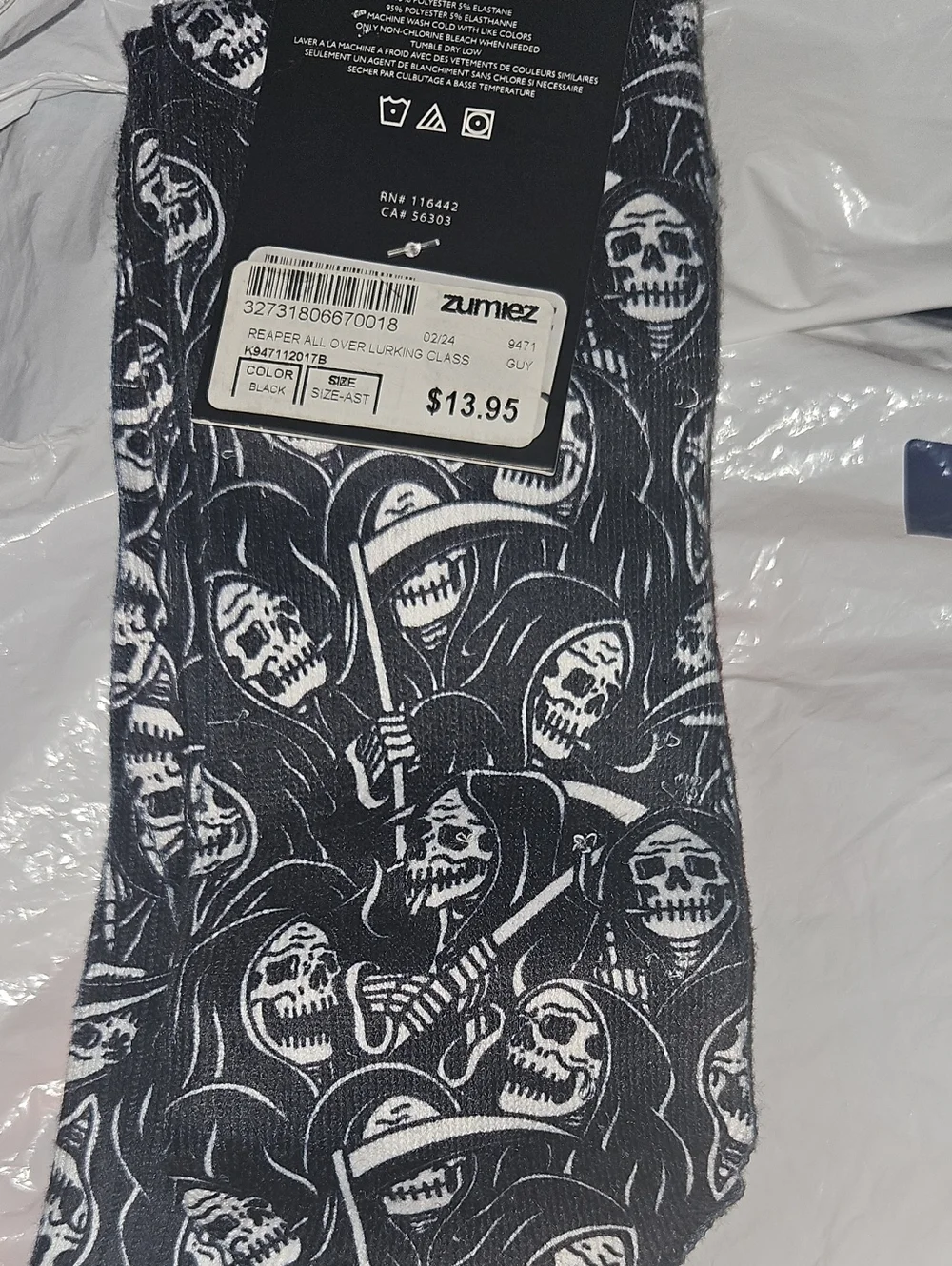 Grin Reaper Crew Socks